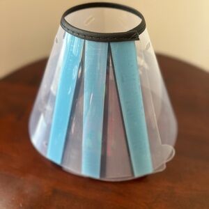 Clear and Blue Pet Recovery Cone